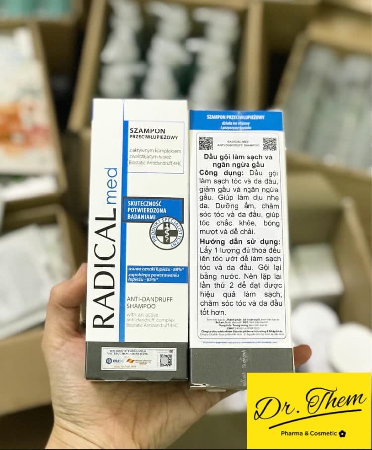 DẦU GỘI ĐẦU RADICAL MED ANTI DANDRUFF SHAMPOO - LÀM SẠCH VÀ NGĂN NGỪA GÀU 100ml - 300ml