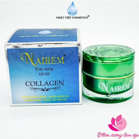 Kem dưỡng trắng Ngừa nhăn da Chống nắng Ngừa lão hóa da kem NAIREM 8 tác dung Collagen NAIREM (22g)