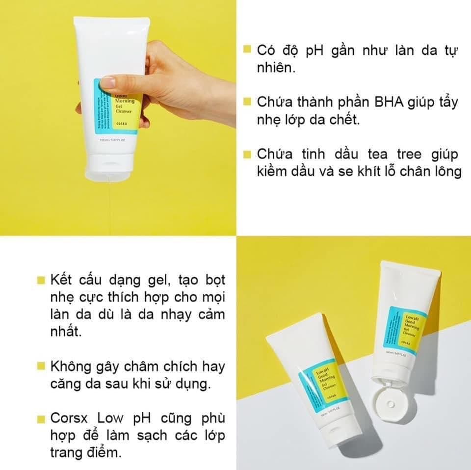 Gel Rửa Mặt Cosrx Low pH Good Morning Gel Cleanser (150ml)