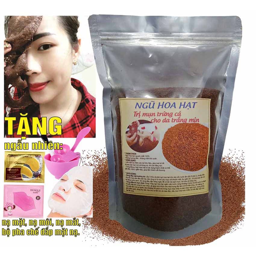Ngũ Hoa Hạt ( Hạt to loại 1) 1KG - Mặt Nạ Dưỡng Da (Tặng Bộ Pha Chế Đắp Mặt Nạ).