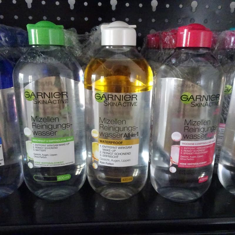 Nước tẩy trang Garnier Micellar cleansing water 400ml nước tẩy trang cho da thường nước tẩy trang cho da khô nước tẩy trang cho da hổn hợp nước tẩy trang cho da nhạy cảm nước tẩy trang cho da mun dầu hàng Đức chính hãng