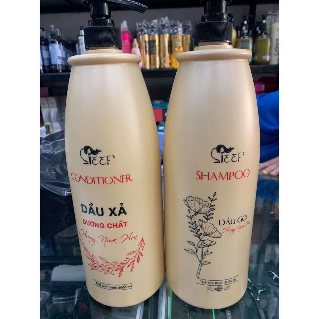 Cặp Dầu gội xả hương nước hoa SLEEF 2000ml x2