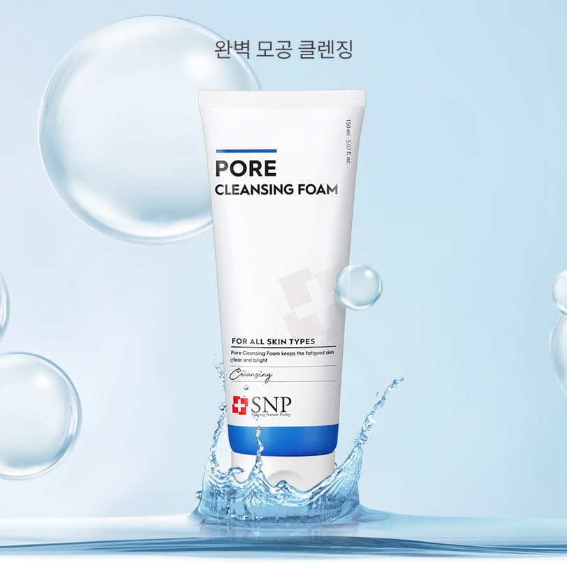 Sữa Rửa Mặt Se Khít Lỗ Chân Lông SNP PORE CLEANSING FOAM 150ml
