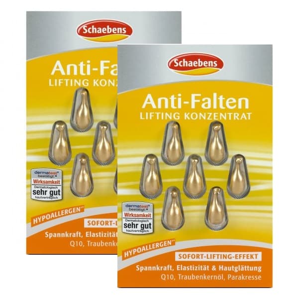 Set 02 Vỉ serum giảm nếp nhăn chống lão hóa Schaebens Anti-Falten