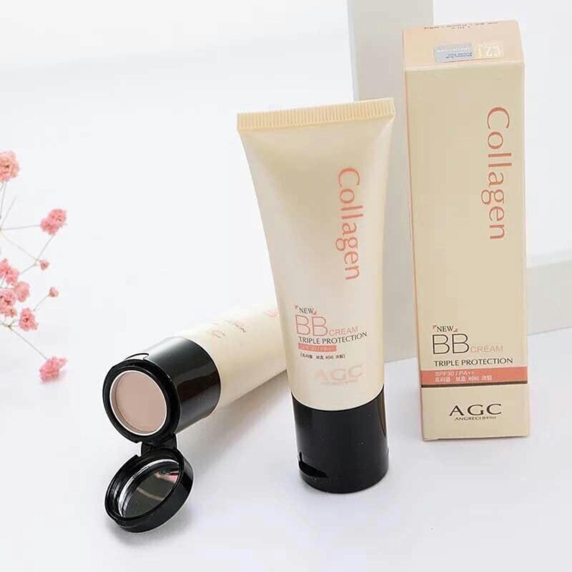 Kem BB cream Collagen AGC và kem che khuyết điểm 2in1