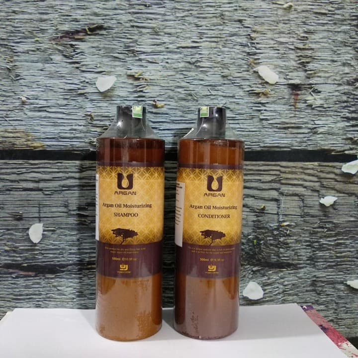Bộ dầu gội xả Yogi care U argan oil phục hồi dưỡng ẩm 500ml