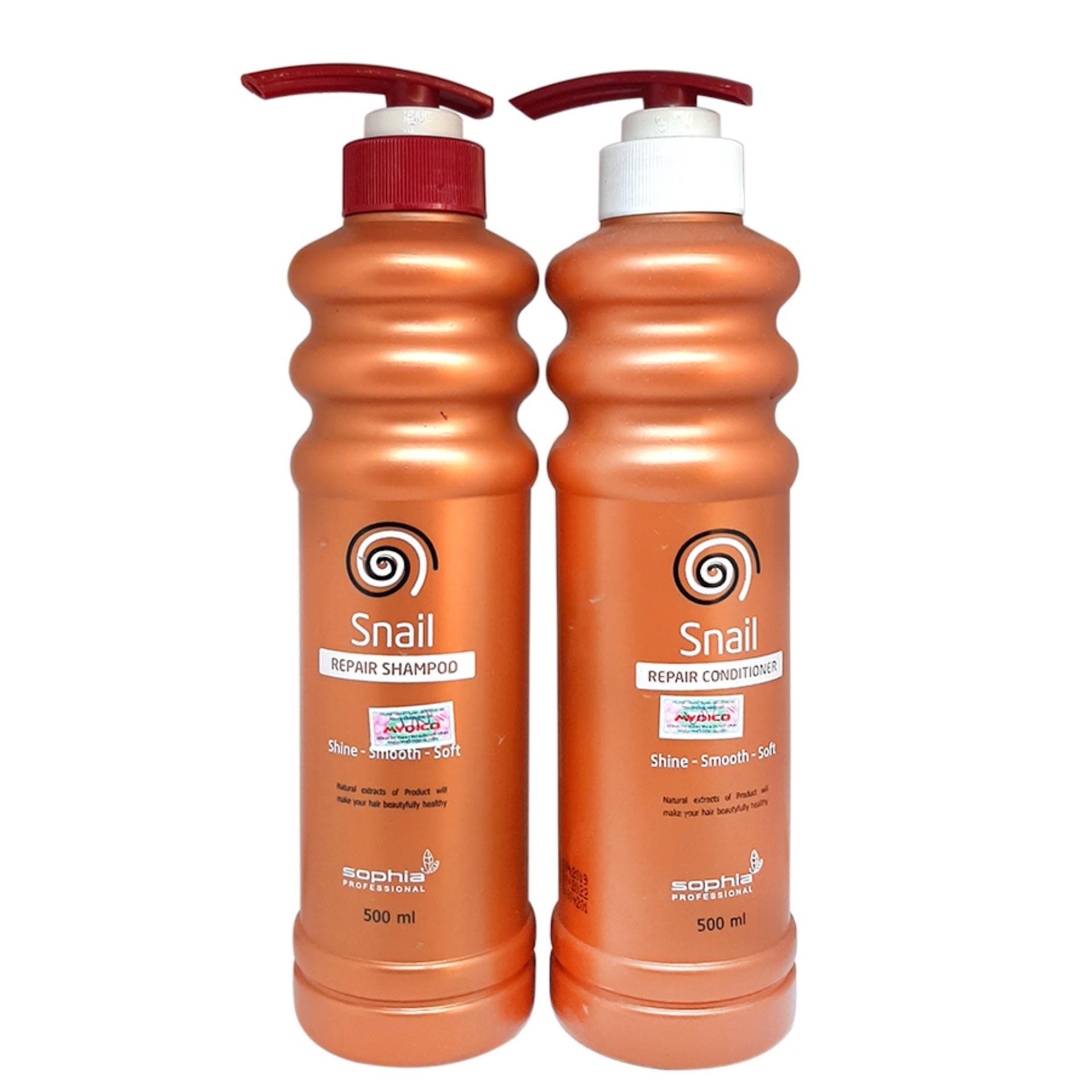 Cặp Dầu Gội/Xả Siêu Phục Hồi Tóc Snail Sophia Cao Cấp Hàn Quốc (500mlx2)