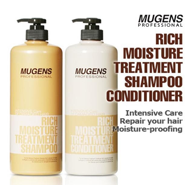 Cặp dầu gội xả phụ hồi dưỡng tóc Welcos Mugens Treatment Hàn Quốc (2x1000ml)