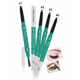 Chì mày kết hợp mí siêu tiết kiệm Mira Automatic Eyebrow & Eyeliner No.01 Hàn Quốc (Đen) - Hàng chính hãng