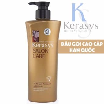Dầu gội củng cố cấu trúc tóc bảo vệ tóc hư tổn KeraSys Salon care Nutritive Ampoule cao cấp Hàn Quốc 600ml - Hàng Chính Hãng