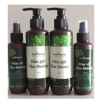 Dầu gội đặc trị rụng tóc trị bạc tóc kích thích mọc tóc Thu Hương - Sản phẩm bao gồm 1 dầu gội 250ml 1 dầu xịt 150ml