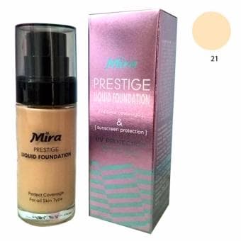 Kem nền mịn da chống nắng Mira Liquid Foundation No.21 Hàn Quốc 30ml (Da trắng) - Hàng chính hãng