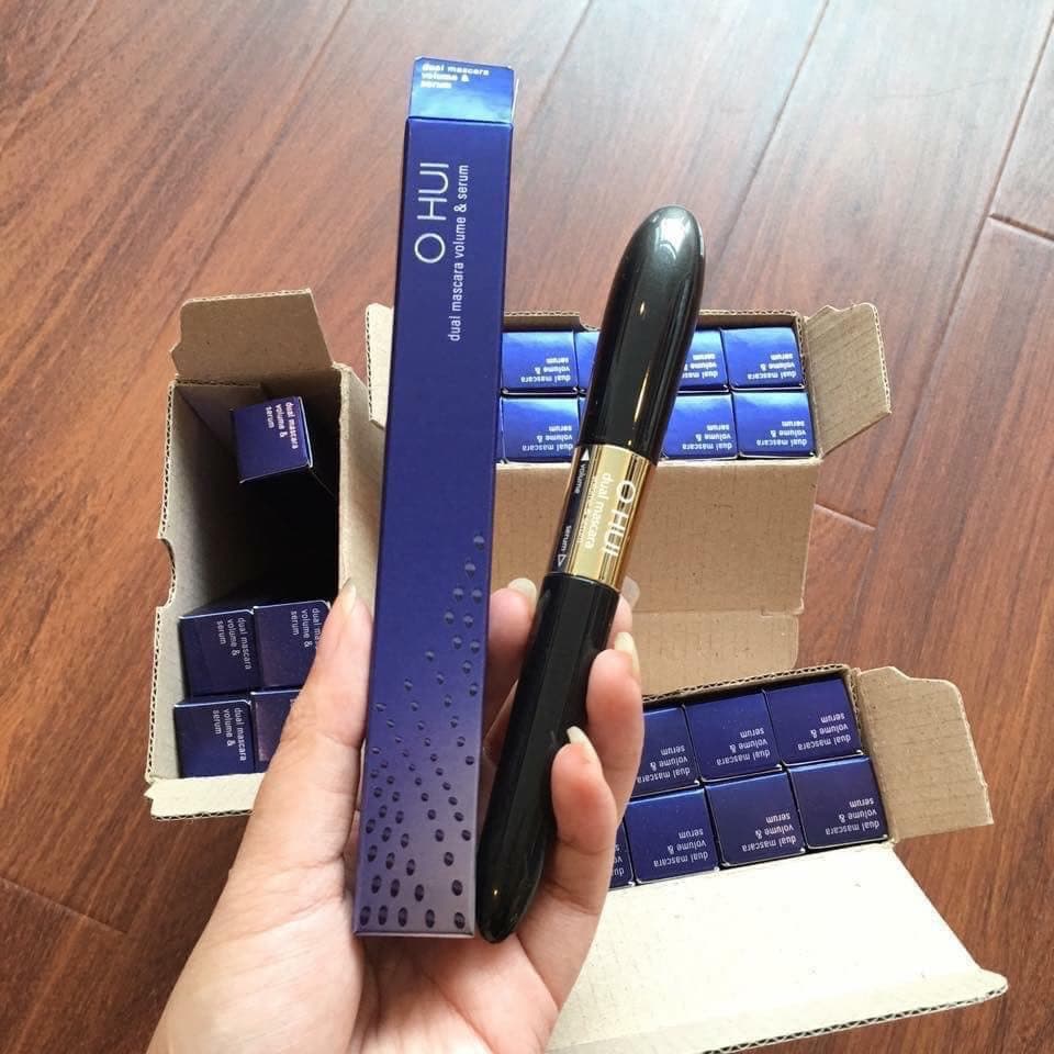 Chuốt mi 2 dầu dày dài mi ( Mascara Ohui Dual Mascara Volume & Serum)