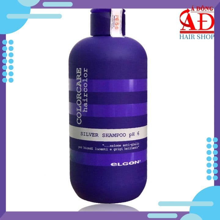 Dầu gội khử vàng Elgon Silver cho tóc trắng bạch kim 300ml