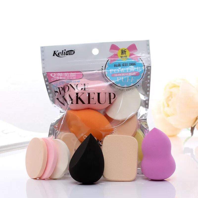 🦄 SET 6 Bông Mút Tán Phấn Trang Điểm mềm mịn nội địa chính hãng giao ngẫu nhiên sỉ tốt