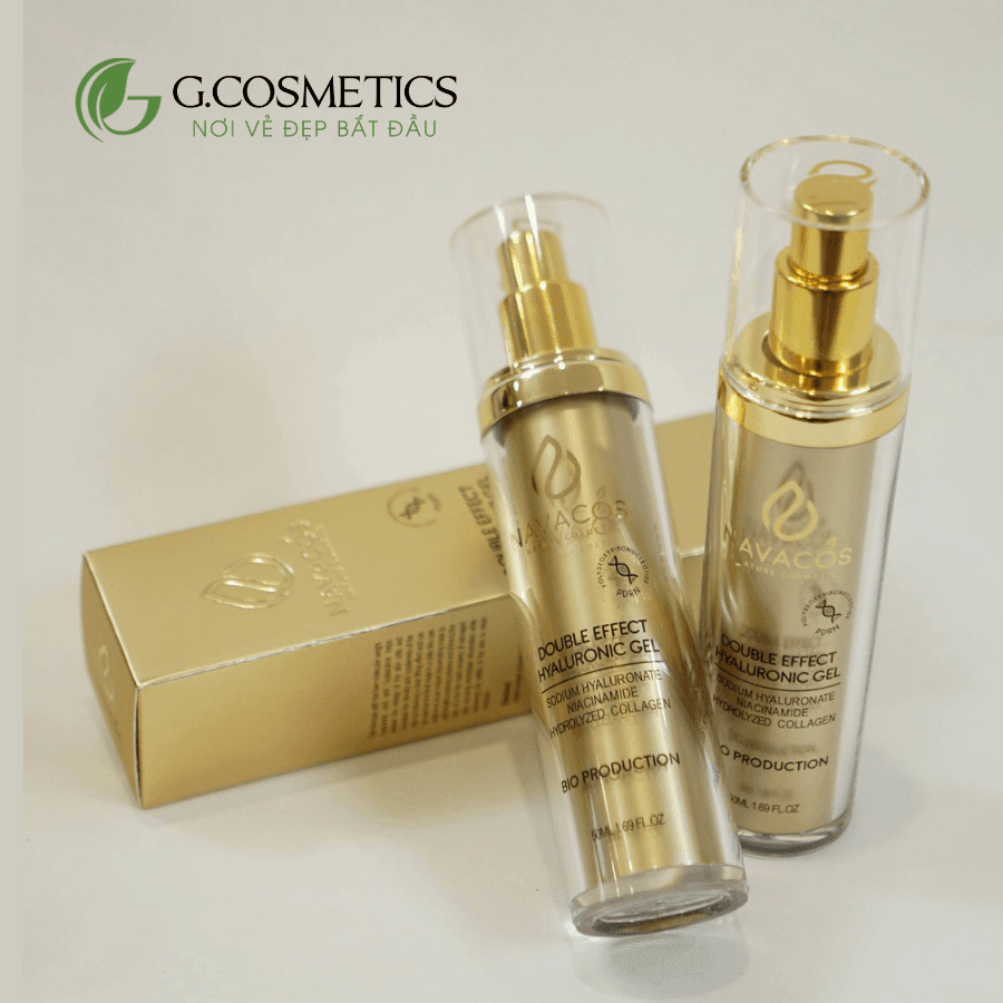 Gel thần Navacos Double Effect Hyaluronic 50ml - Cấp ẩm sâu phục hồi da