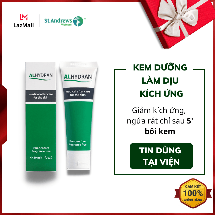 Kem Dưỡng Ẩm ALHYDRAN - Phục Hồi Tái Tạo Da Hư Tổn Nhạy Cảm An Toàn Cho Bà Bầu Phụ Nữ Mang Thai