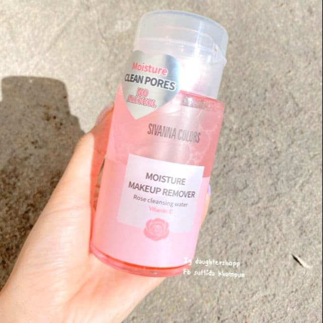 Tẩy trang Sivanna Moisture Makeup Remover Rose 180ml