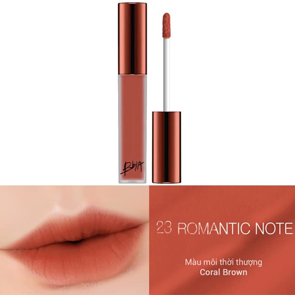 Son kem Bbia Last Velvet Lip Tint Version 5 Hàn Quốc No.23 Romantic Note