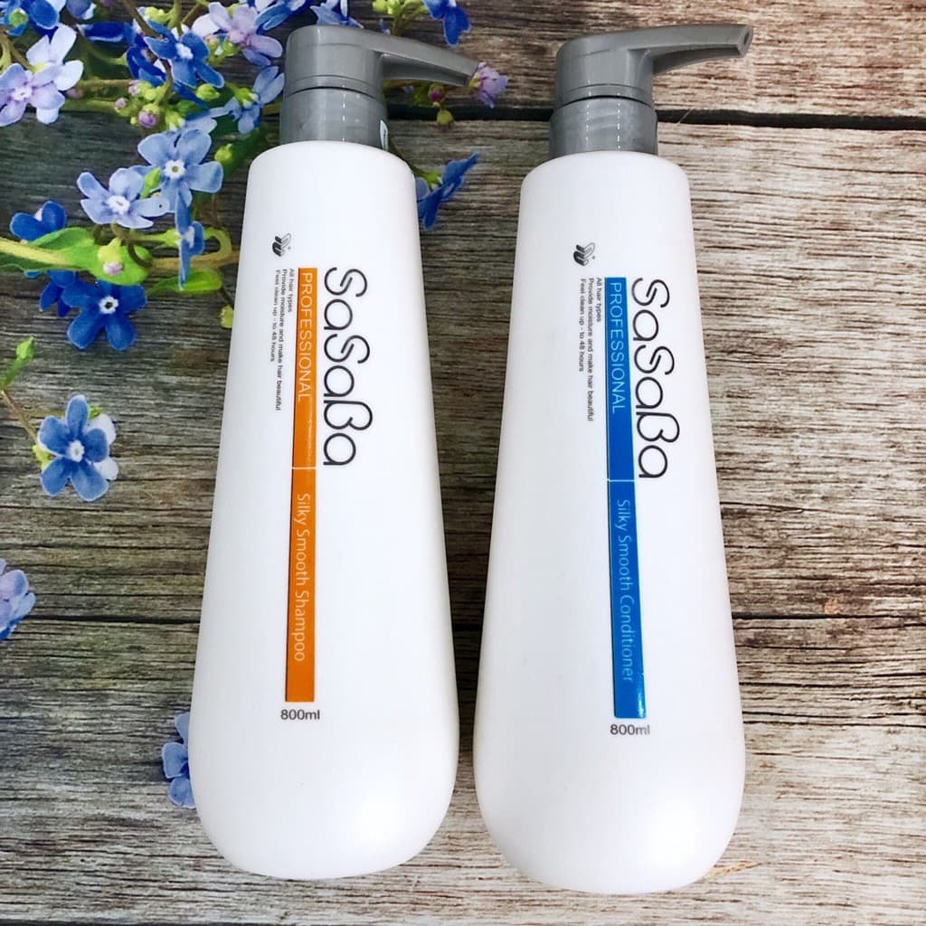 Cặp Dầu gội xả hoàn hình SASABA mẫu mới 800mlx2