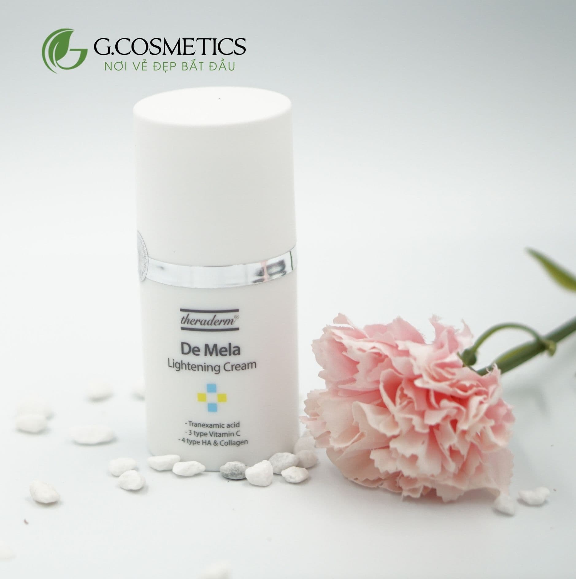 Kem dưỡng trắng da Theraderm De Mela Lightening Cream 50ml dành cho mọi loại da