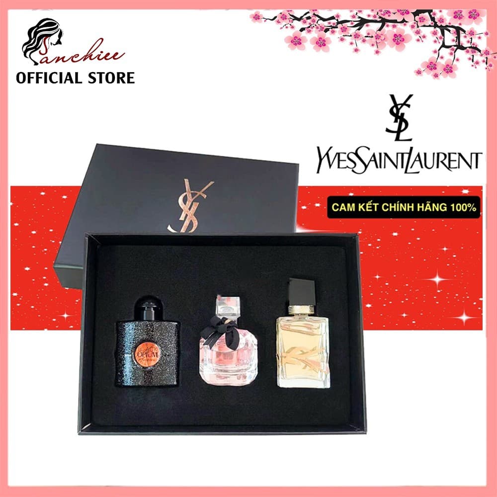 Bộ nước hoa mini chính hãng Nước Hoa YSl Yves Saint Laurent Pháp. sang trọng khuyến rũ bí ẩn
