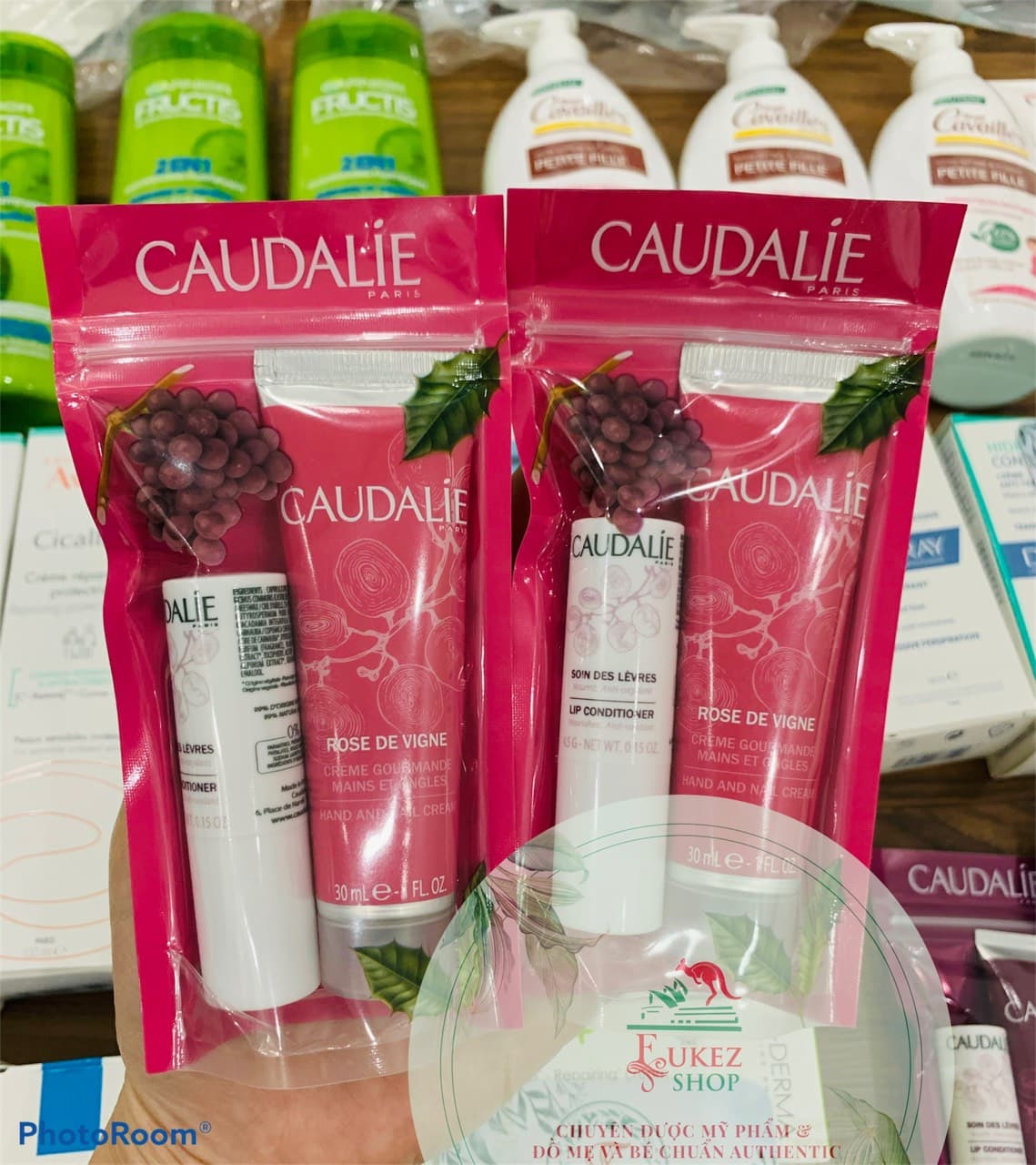 SET DƯỠNG DA TAY VÀ SON DƯỠNG MÔI CAUDALIE HƯƠNG HOA NHO TƯƠI - PHÁP