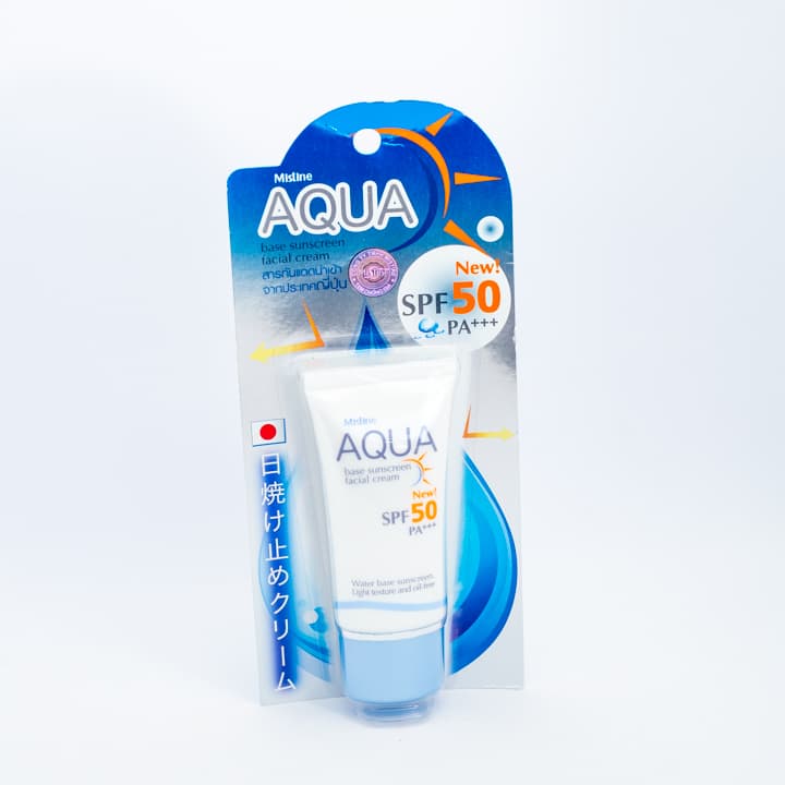 KEM CHỐNG NẮNG DÀNH CHO DA MẶT MISTINE AQUA BASE SUNSCREAM FACIAL CREAM SPF 50 PA +++