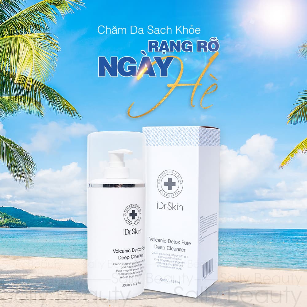 SỮA RỬA MẶT SALON - IDR.SKIN VOLCANIC DETOX PORE DEEP CLEANSER (500ml)