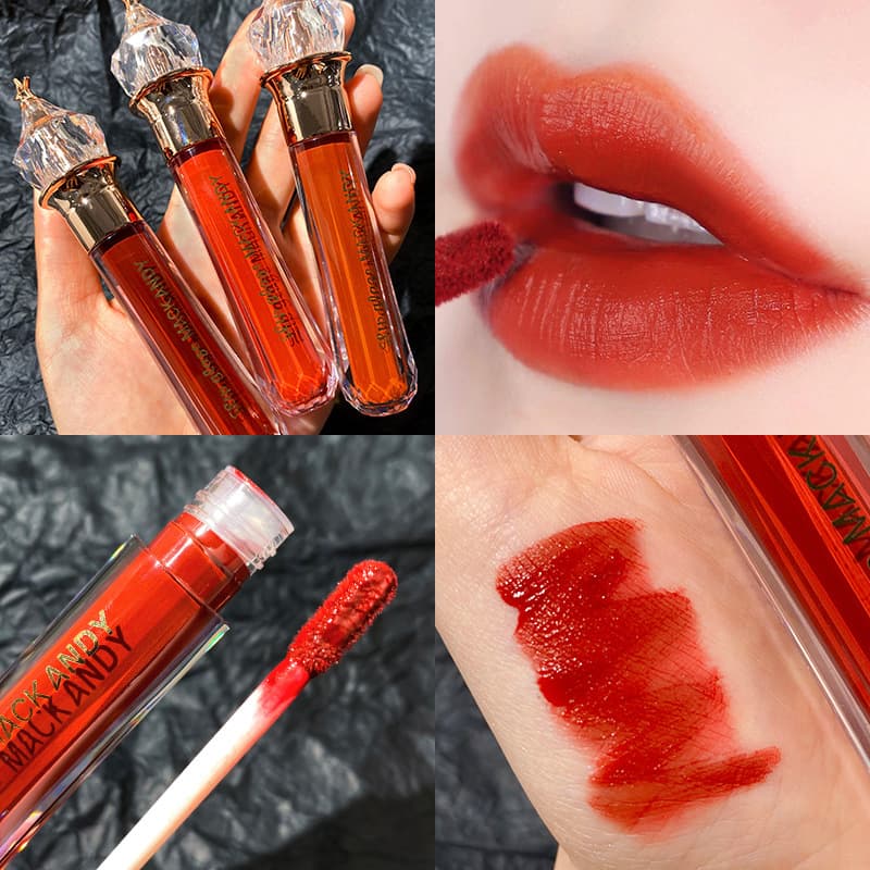 (Tặng bút kẻ viền môi cao cấp cùng hãng) Son kem lì cao cấp MACK ANDY Lip Glaze Vương Miệng siêu bên lâu trôi (khuyến mãi duy nhất hôm nay)