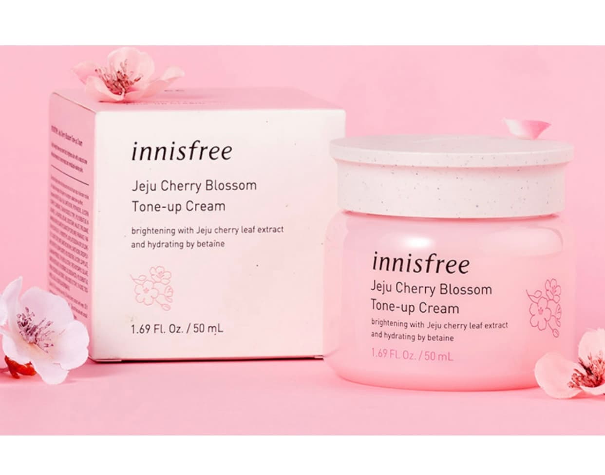 Kem Dưỡng Trắng Da Innisfree Jeju Cherry Blossom Tone Up Cream 50ml