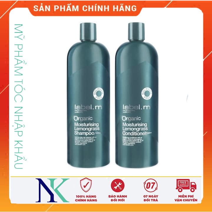 Dầu Gội Xã Hương Sả Chanh Label.M Organic Moisturising Lemongrass 1000Ml