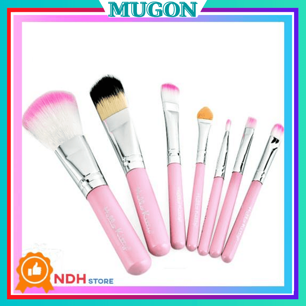 Bộ cọ trang điểm 7 cây mềm mượt kèm hộp đựng (Hồng) được làm từ lông tự nhiên mềm mại độ đàn hồi tốtBộ cọ trang điểm Hello Kitty 7 món hộp thiết siêu xinh bộ cọ trang điểm 7 cây bộ cọ hello kittycọ trang điểmbộ trang điểmhộp trang điểmhộp trang