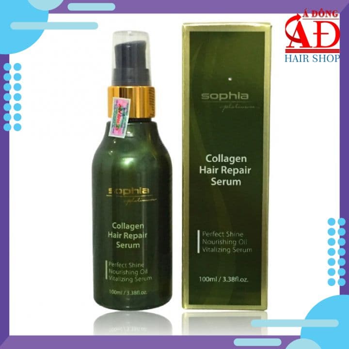 Tinh dầu dưỡng bóng tóc Sophia Platinum collagen hair repair Serum Hàn Quốc 100ml