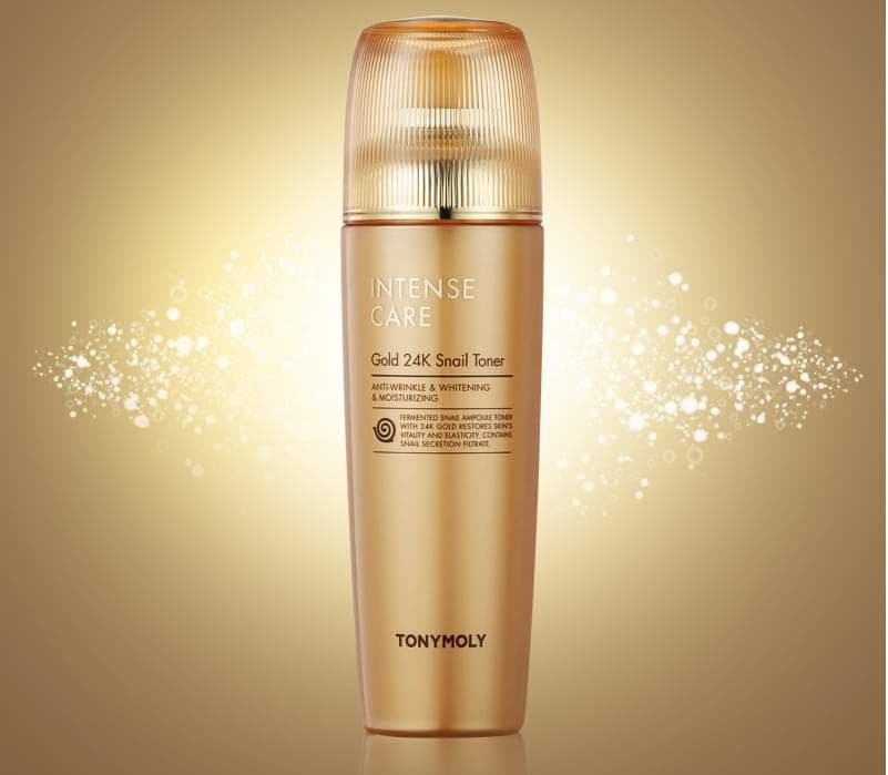 Nước hoa hồng chống lão hóa TonyMoly Intense Care Gold 24K Snail Toner