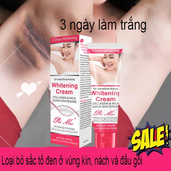 Kem dưỡng trắng da vùng nách làm căng bóng nuôi dưỡng da làm trắng da vùng kín đầu gối chân làm sáng da vùng nách không gây tổn thương da nách kem dưỡng trắng dưỡng ẩm nuôi dưỡng da vùng nách với công thức đặc biệt