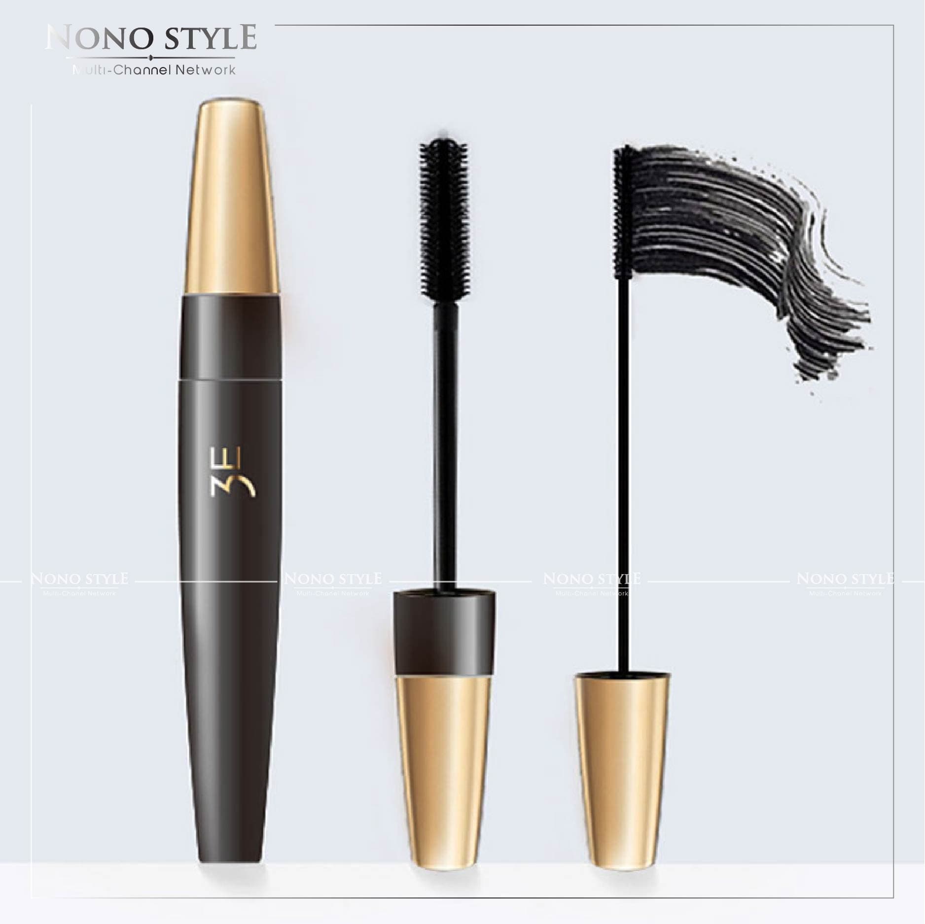 Mascara 3E dài và dày mi mascare làm cong mi tự nhiên dưỡng ẩm thúc đẩy mi mọc chống rụng sợi mi Mascara nội địa Trung Quốc lỗi 1 đổi 1