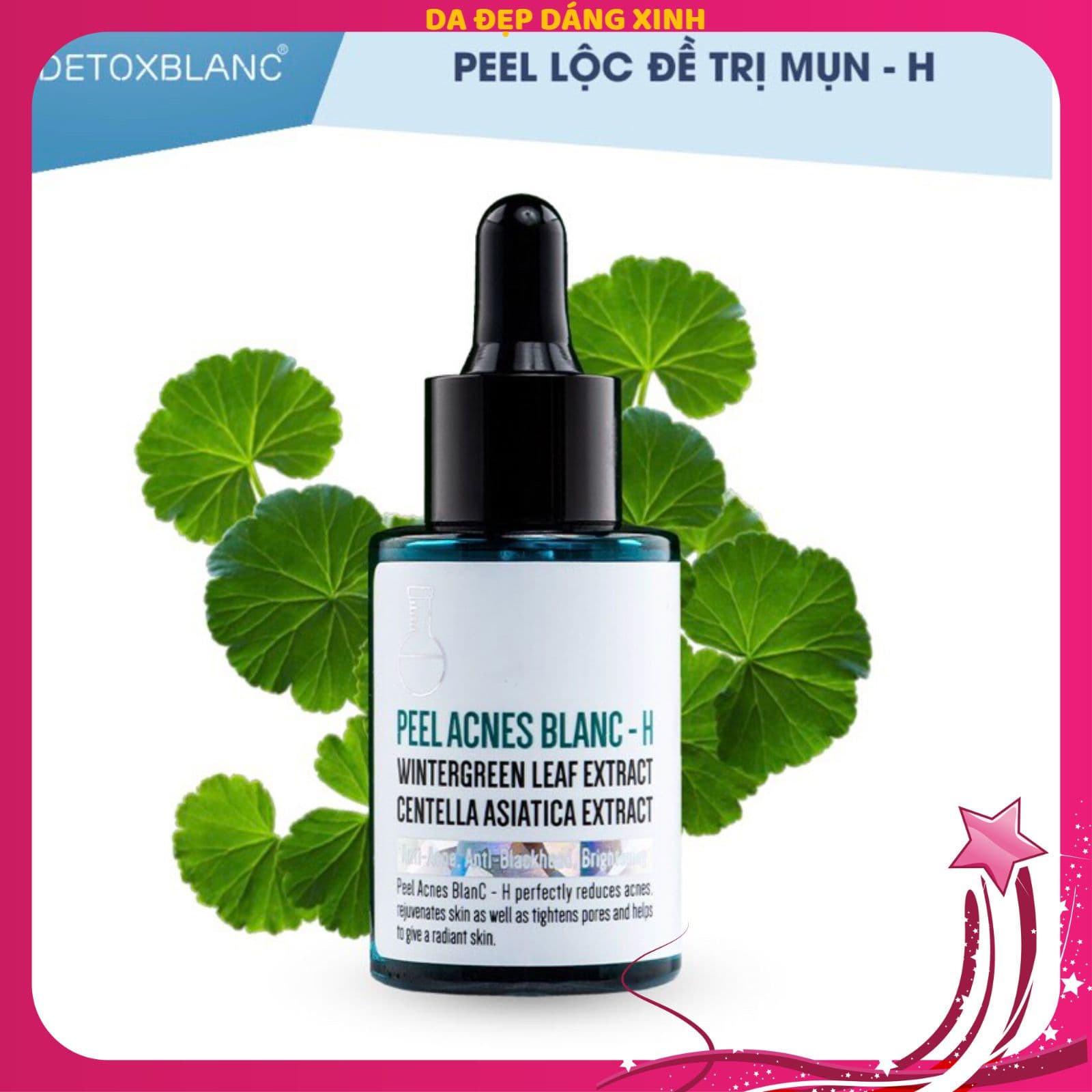 Serum Trị Mụn Detox Blanc Peel Lộc Đề Trị Mụn Thâm Detox BlanC (Pell Acnes BlanC Serum) 40ml