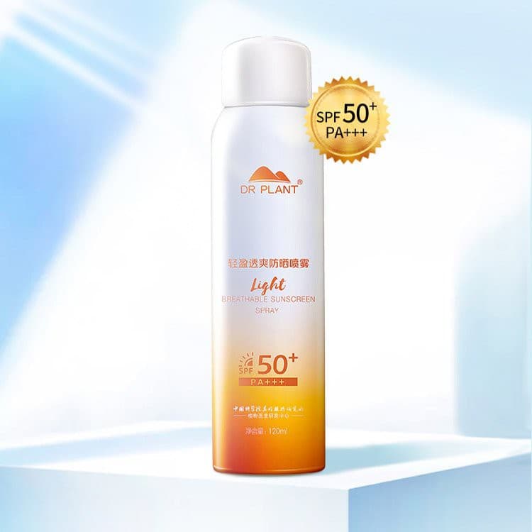 Xịt Chống Nắng Sáng Da Kem chống nắng dạng xịt 120ml bảo vệ da Chuyên Sâu Dr Plant SPF50+ PA++++ Ngăn Ngừa Tia UVA và UVB an toàn phù hợp với da nhạy cảm