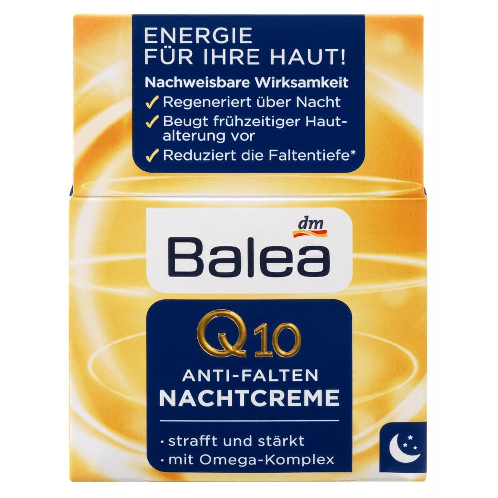 Kem Dưỡng Trắng Da Chống Lão Hóa Balea Q10 Ban Đêm 50 ml