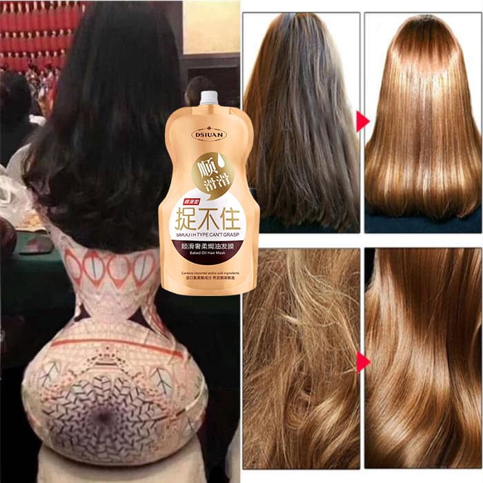 Mặt nạ tóc phục hồi tóc đã bị hư tổn dưỡng tóc giúp tóc mềm mượt óng ả.