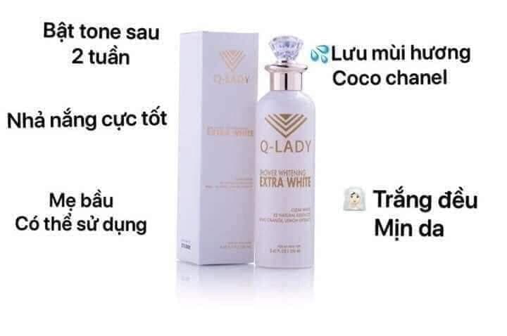 Kem dưỡng thể trắng da Q - Lady The New Skin Hàn Quốc