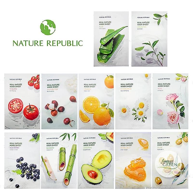 Lẻ miếng Mặt nạ NATURE Republic Real Nature Mask Sheet 23ml MC224