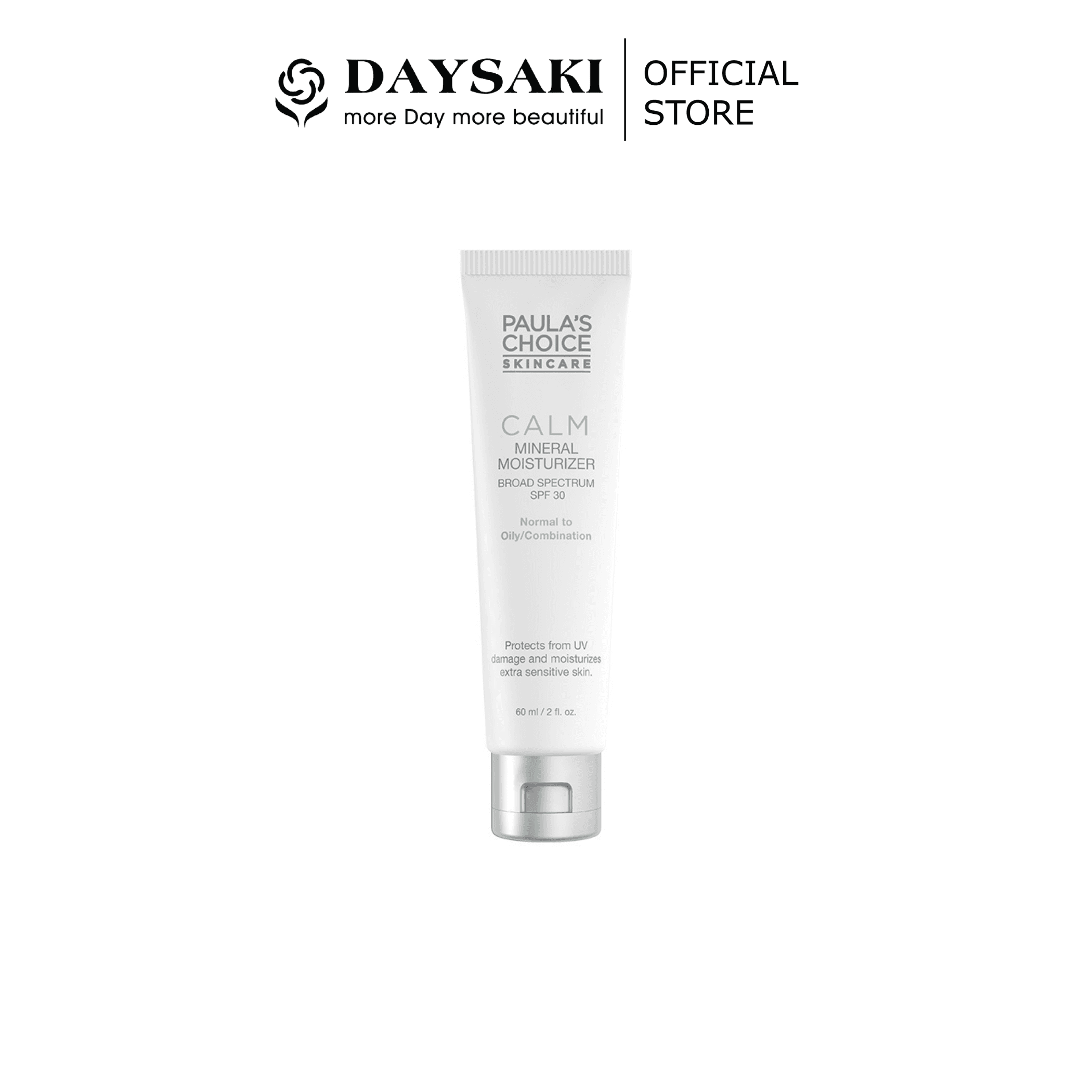 Paulas Choice Sữa Dưỡng Ẩm Ban Ngày Chống Lão Hóa SPF 30 Da Thường Da Dầu Calm Mineral Moisturizer SPF 30 Normal to Oily/Combination 60ml