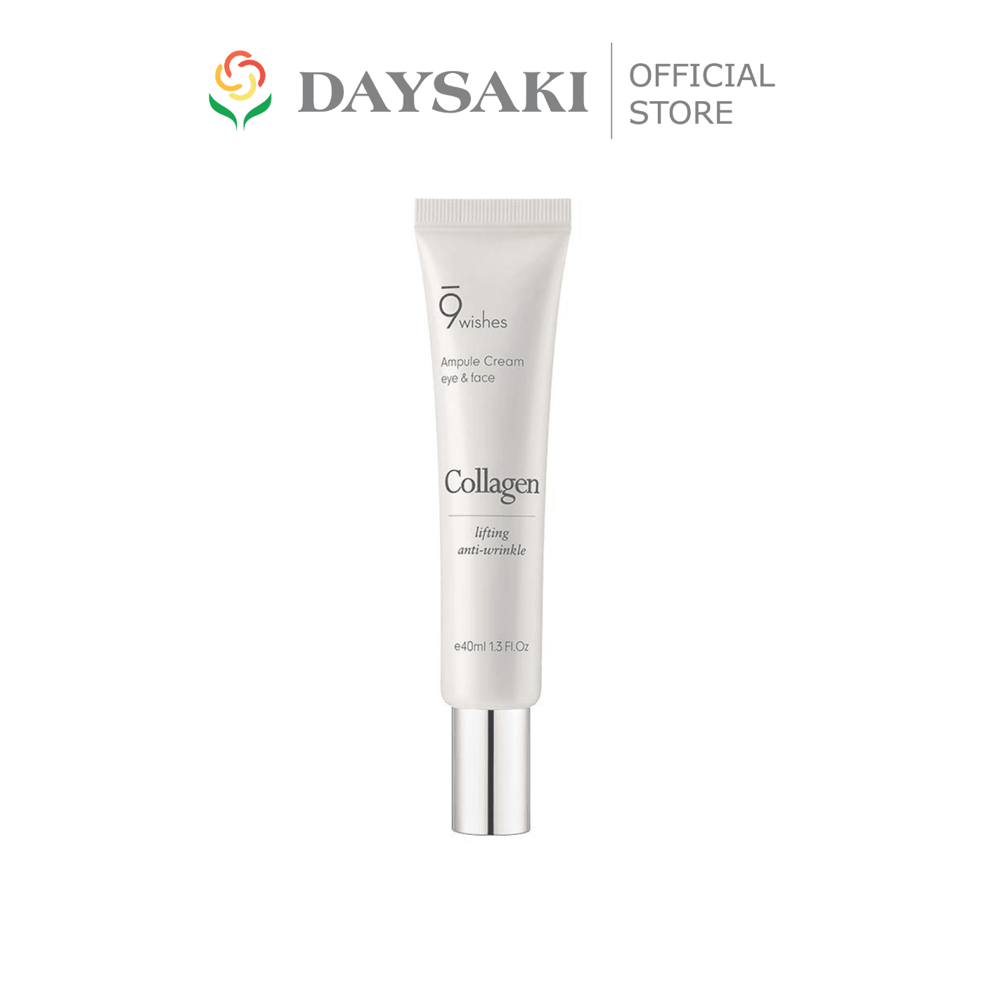 9Wishes Kem Dưỡng Mắt Mờ Nếp Nhăn Săn Chắc Da Collagen Ampule Eye&Face Cream 40ml