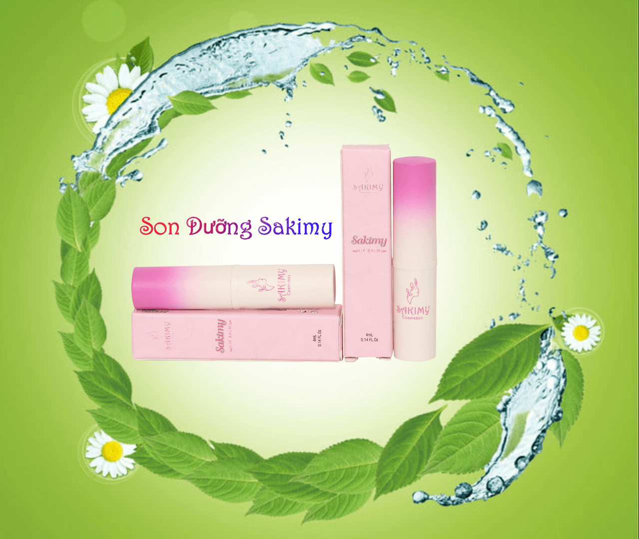 Son dưỡng môi Sakimy dưỡng ẩm cho đôi môi căng mọng (Chính hãng)