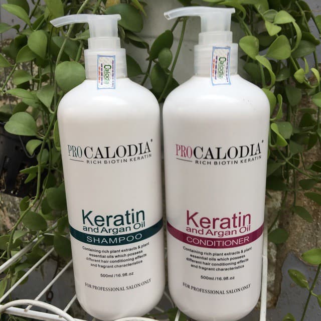 DẦU GỘI XẢ PROCALODIA KERATIN PHỤC HỒI TÓC HƯ TỔN 500ML X2