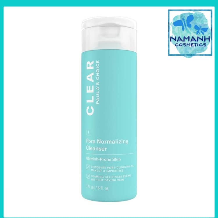 Sữa rửa mặt ngăn ngừa mụn và se khít lỗ chân lông Paula’s Choice Clear Pore Normalizing Cleanser 177 ml