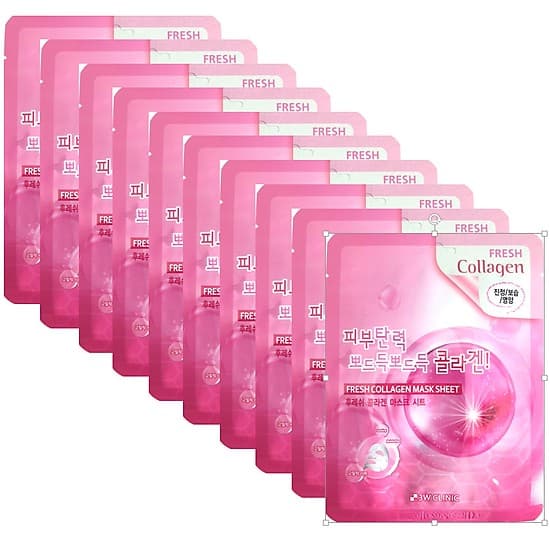 Combo 3 Mặt nạ giấy dưỡng da chiết xuất Collagen 3W Clinic Hàn Quốc