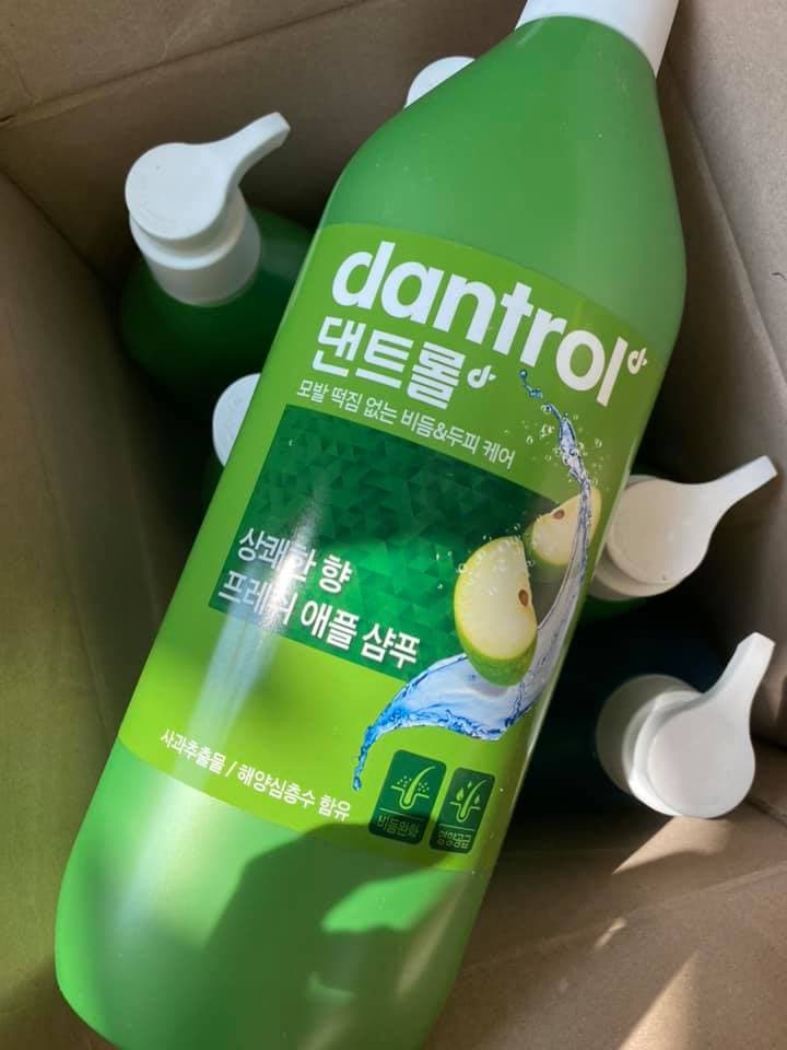 Dầu gội Dantrol tinh chất táo giúp tóc mềm mượt Hàn Quốc 820ml